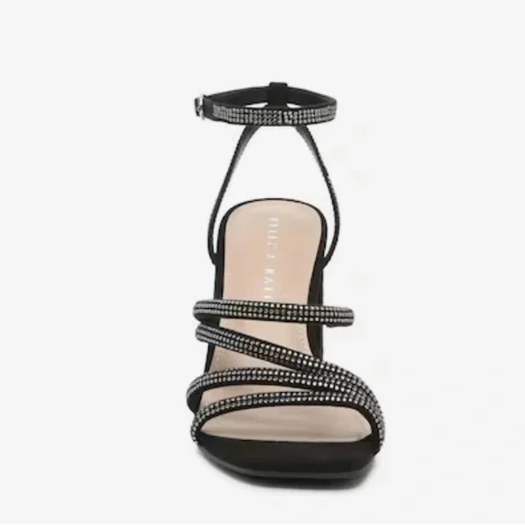 Kelly & Katie Black Rhinestone Heel - Picture 3 of 9